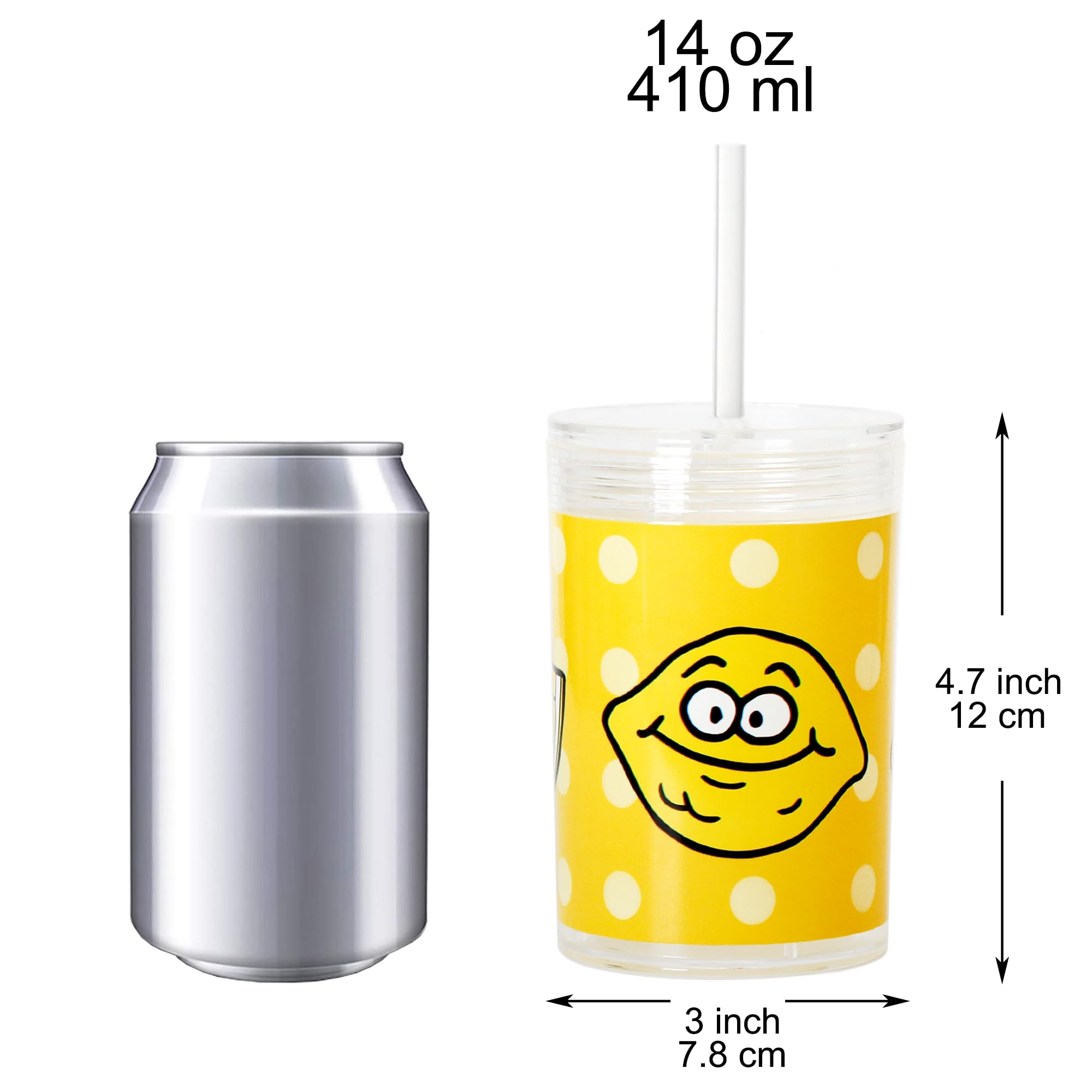 Youngever Kids Tritan Cup with Straws, Reusable 14 Ounce Toddler Cup with Lid and Straw, Unbreakable Kids Tritan Tumbler with Straw