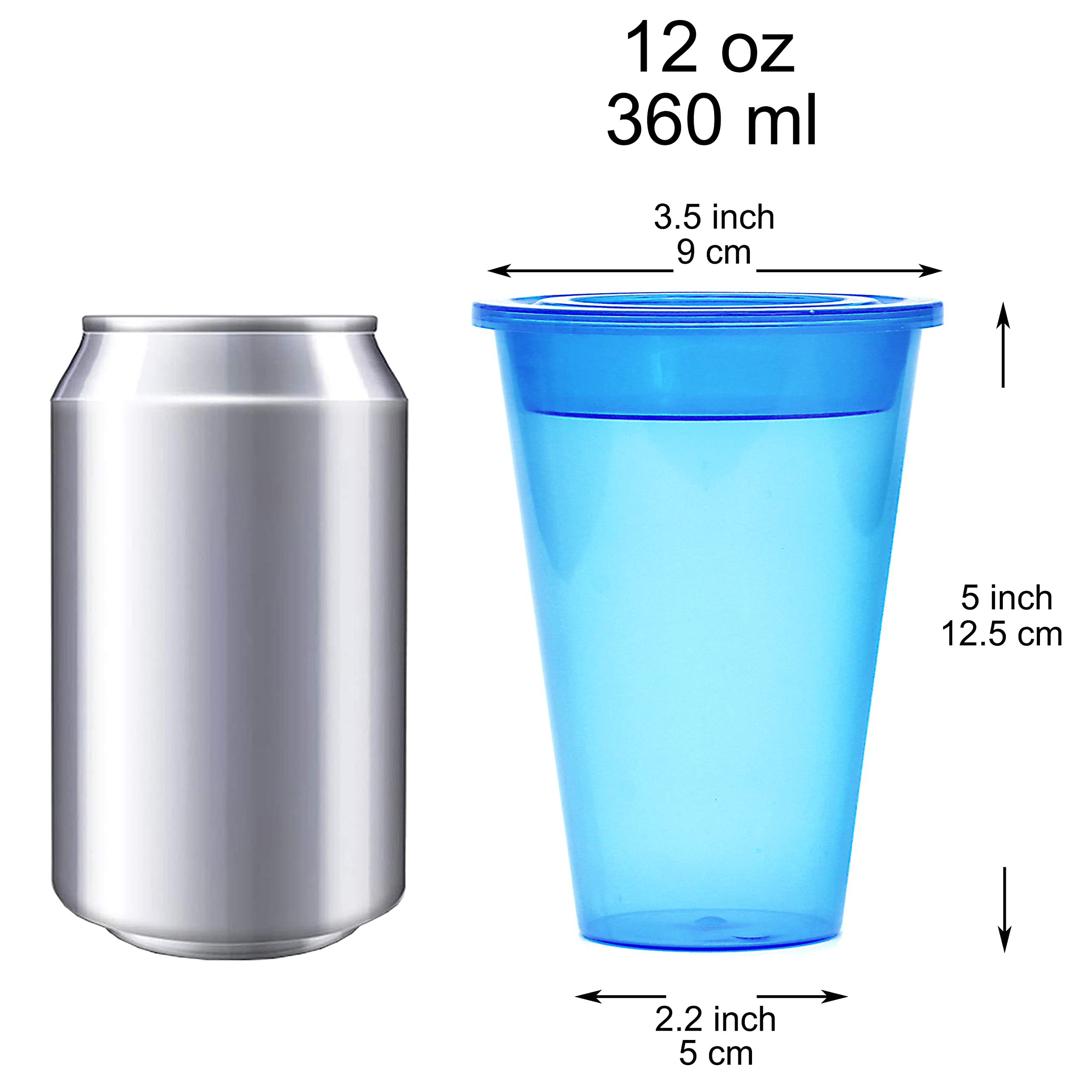 Youngever 7 Set Plastic Parfait Cups with Lids and Inserts, Spill and Leak Proof