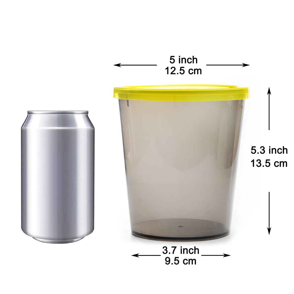 Youngever 3 Pack 35 Ounce Plastic Ice Cream Containers, Freezer Containers with Lids for Ice Cream and Gelato, 2 Pints, 1 Quart Containers