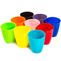 Youngever 8 Ounce Kids Cups - 9 Pack in Assorted Colors, Unbreakable Toddler Drinking Cups
