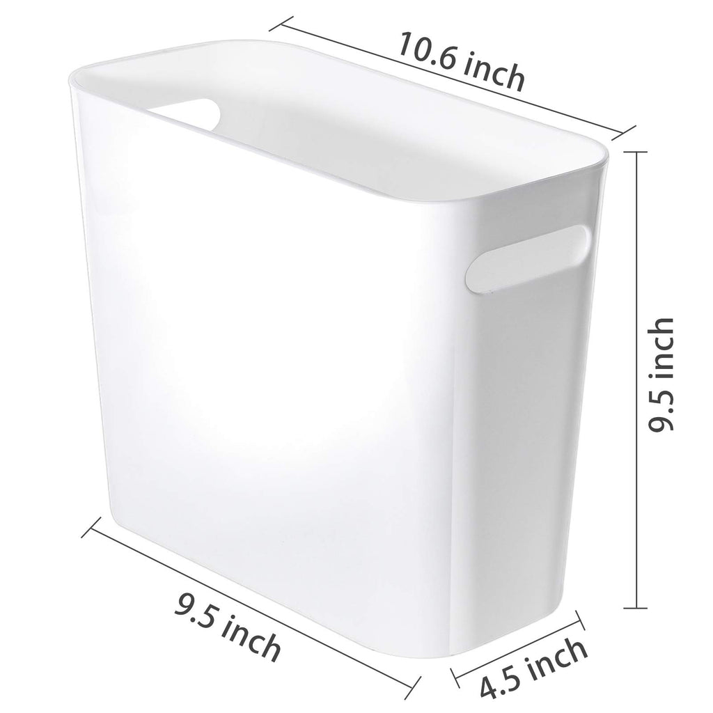 Youngever 1.5 Gallon Slim Trash Can, Plastic Garbage Container Bin, Small Trash Bin with Handles for Home Office, Living Room, Study Room, Kitchen, Bathroom