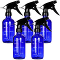 Youngever 5 Pack 8 Ounce Empty Glass Spray Bottles with Measurements, Spray Bottles for Hair and Cleaning Solutions