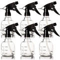Youngever 6 Pack Empty Plastic Spray Bottles, Spray Bottles for Hair and Cleaning Solutions in 3 Colors