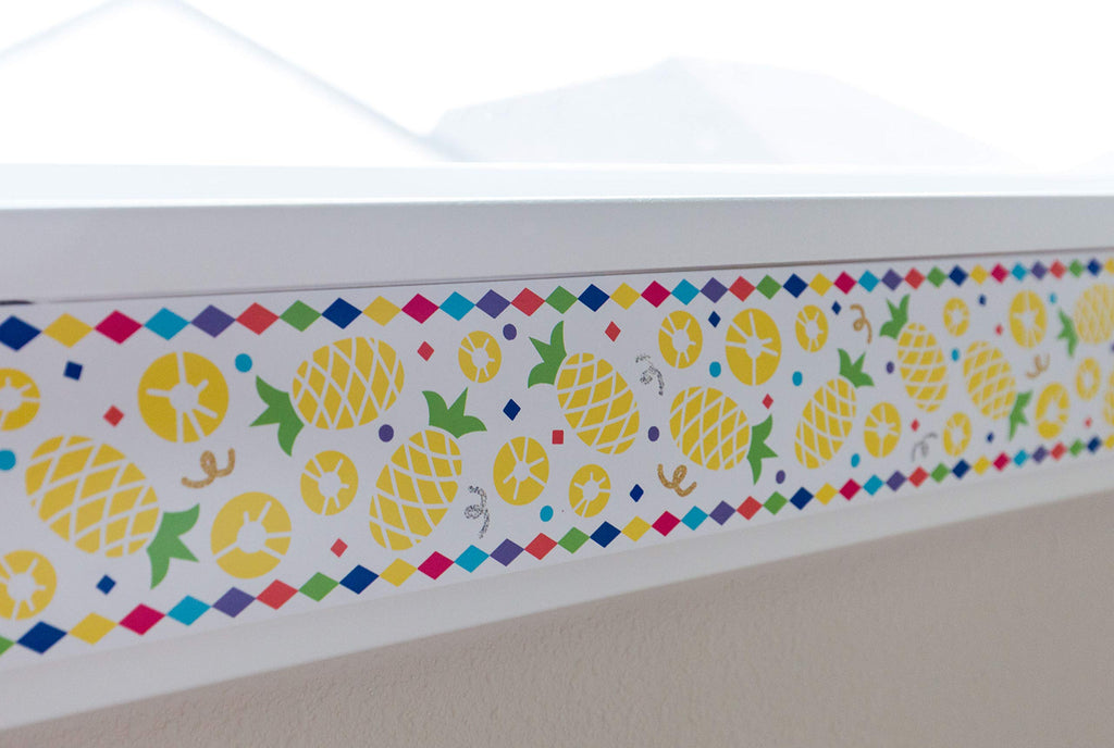 Youngever 52.5 ft Bulletin Board Borders for Classroom Decoration, Pineapple Summer Theme Straight Border Trim