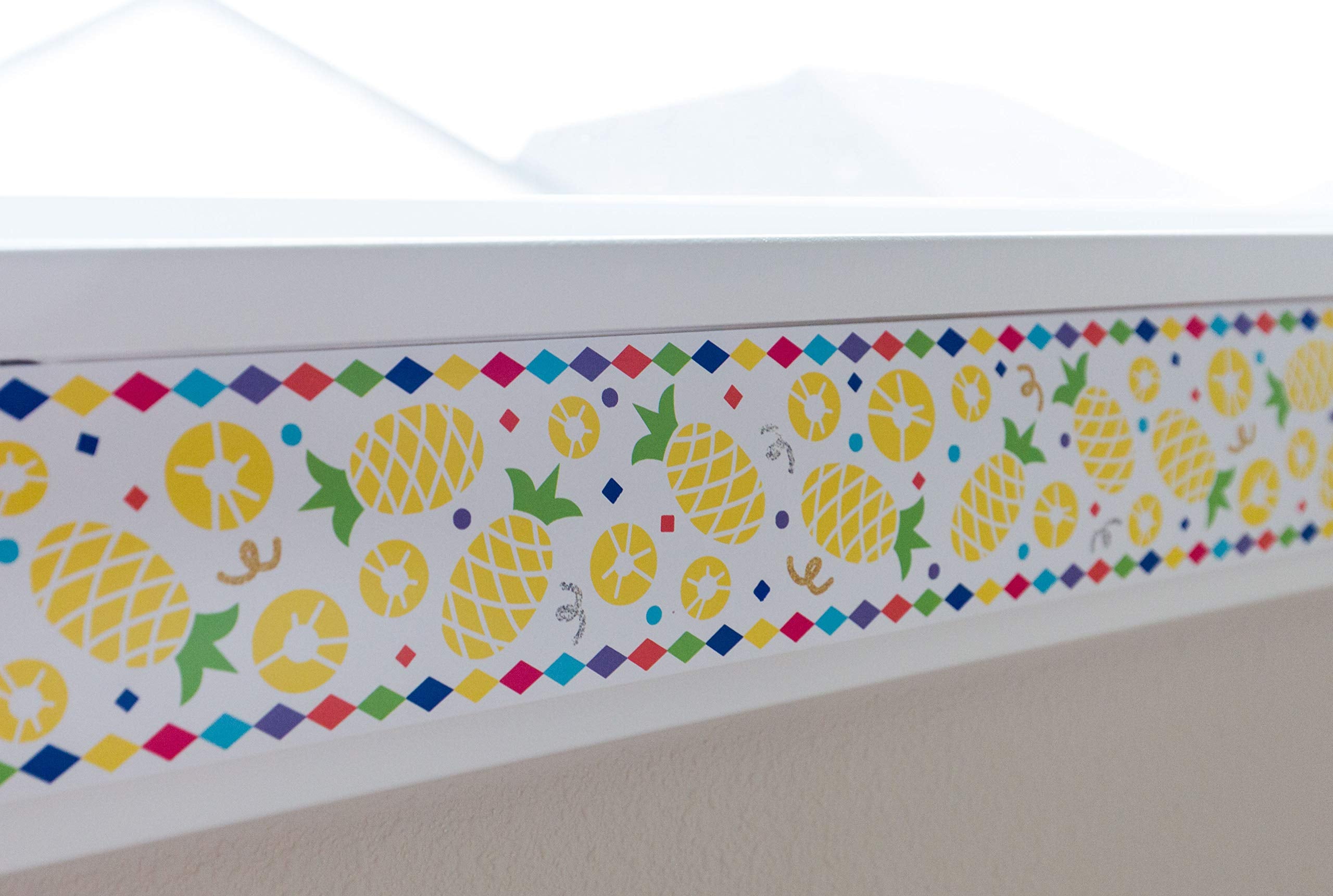 Youngever 52.5 ft Bulletin Board Borders for Classroom Decoration, Pineapple Summer Theme Straight Border Trim