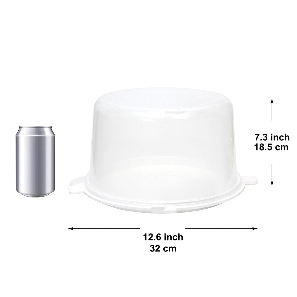 Youngever Plastic Cake Carrier, Clear Cake Container, 12 Inch Cake Carrier with Lid, Cake Storage, Cake Keeper