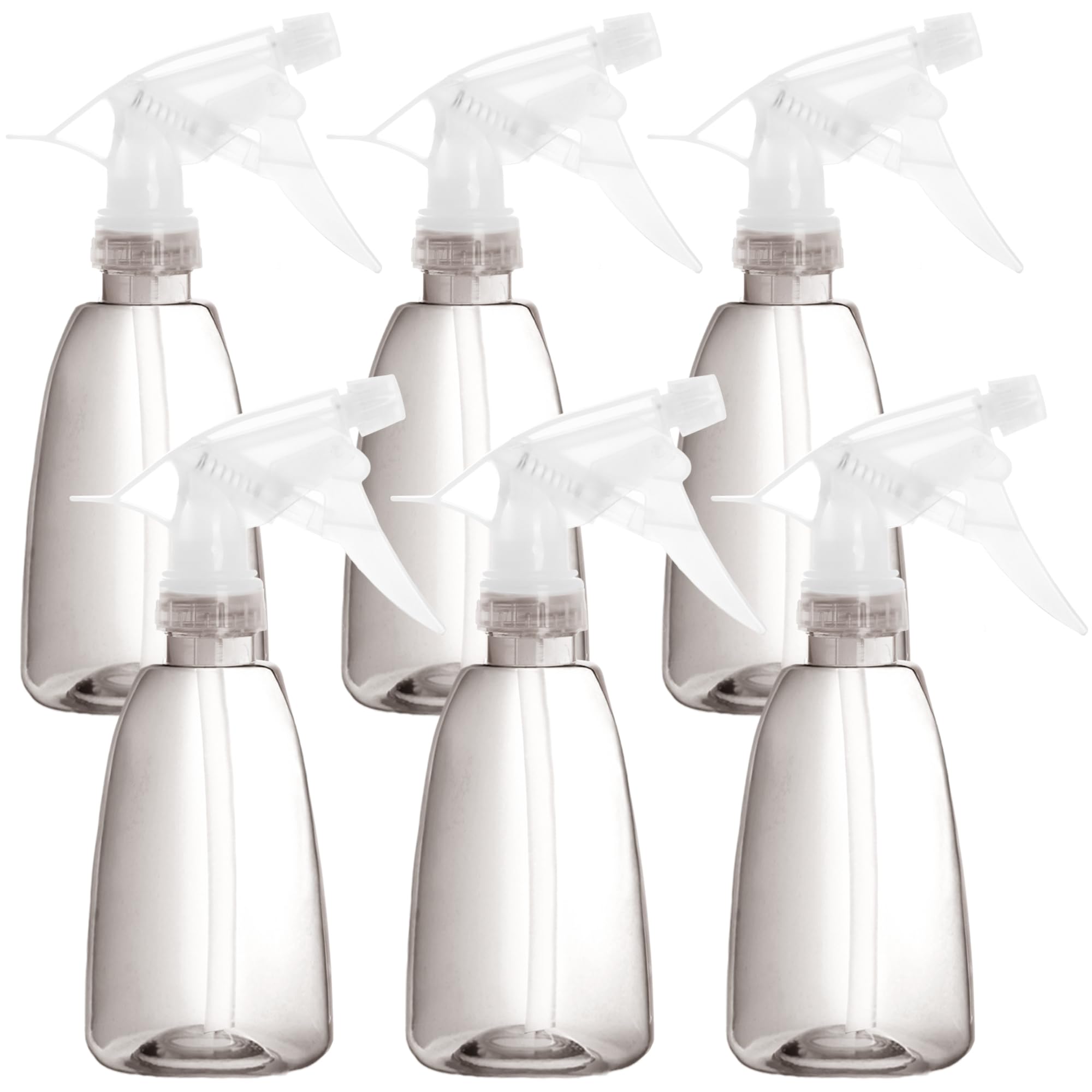 Youngever 6 Pack 12 Ounce Empty Plastic Spray Bottles, Spray Bottles for Hair and Cleaning Solutions