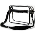 Youngever Clear Messenger Bag, Stadium Approved Clear Bag, Adjustable Cross-Body Strap Clear Plastic Bag