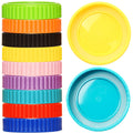 Youngever 27 Pack Plastic Mason Jar Lids with Airtight Ring for Regular Mouth Ball, Kerr and More, Food Grade Plastic Storage Caps for Mason, Canning Jars