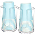 Youngever 2 Pack Plastic Disposable Paper Cup Dispenser, Plastic Dispenser Cup Holder