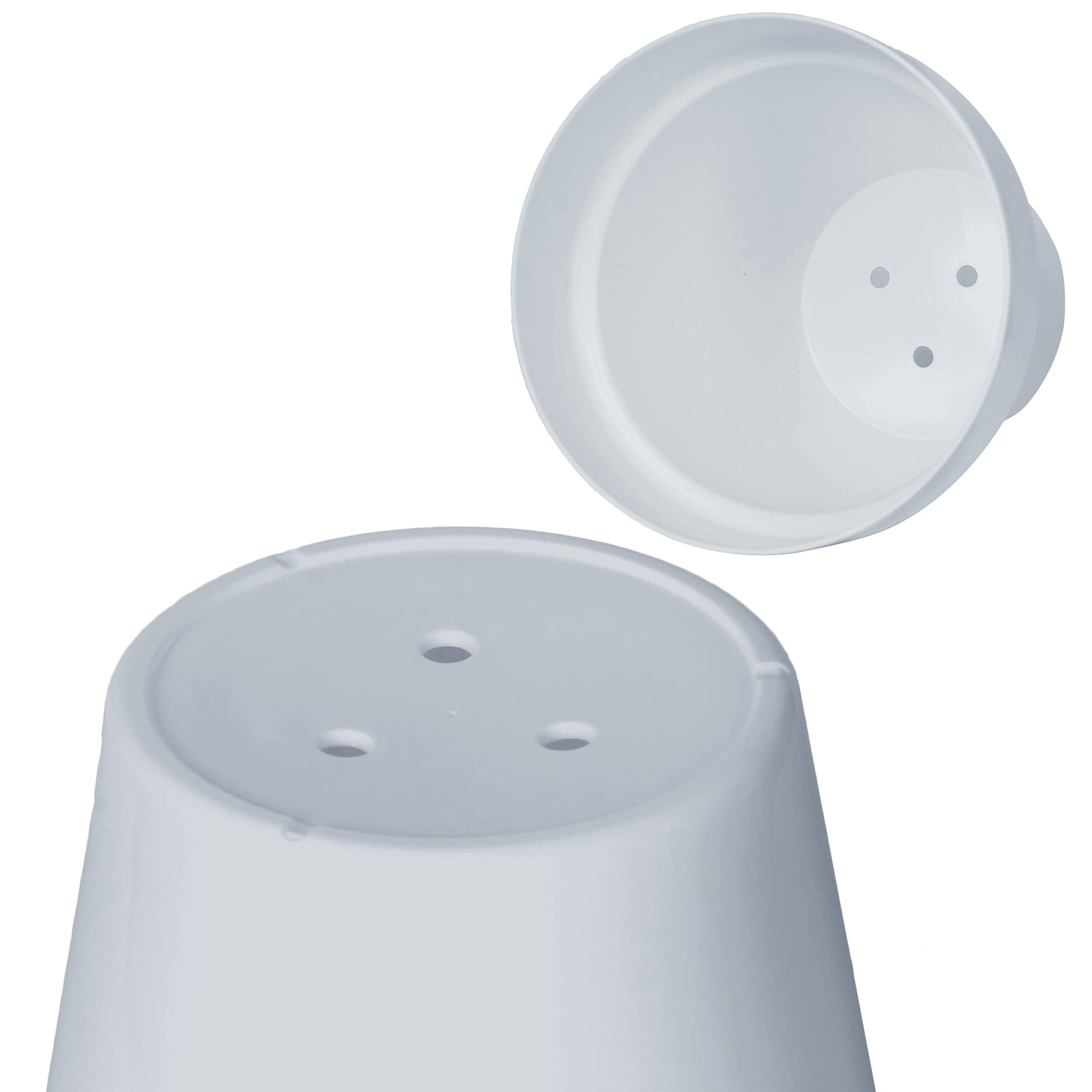 Youngever 24 Pack 2 Inch Mini Plastic Planters, Indoor Flower Plant Pots, Grey Gardening Pot with Drainage - NO Plant Included