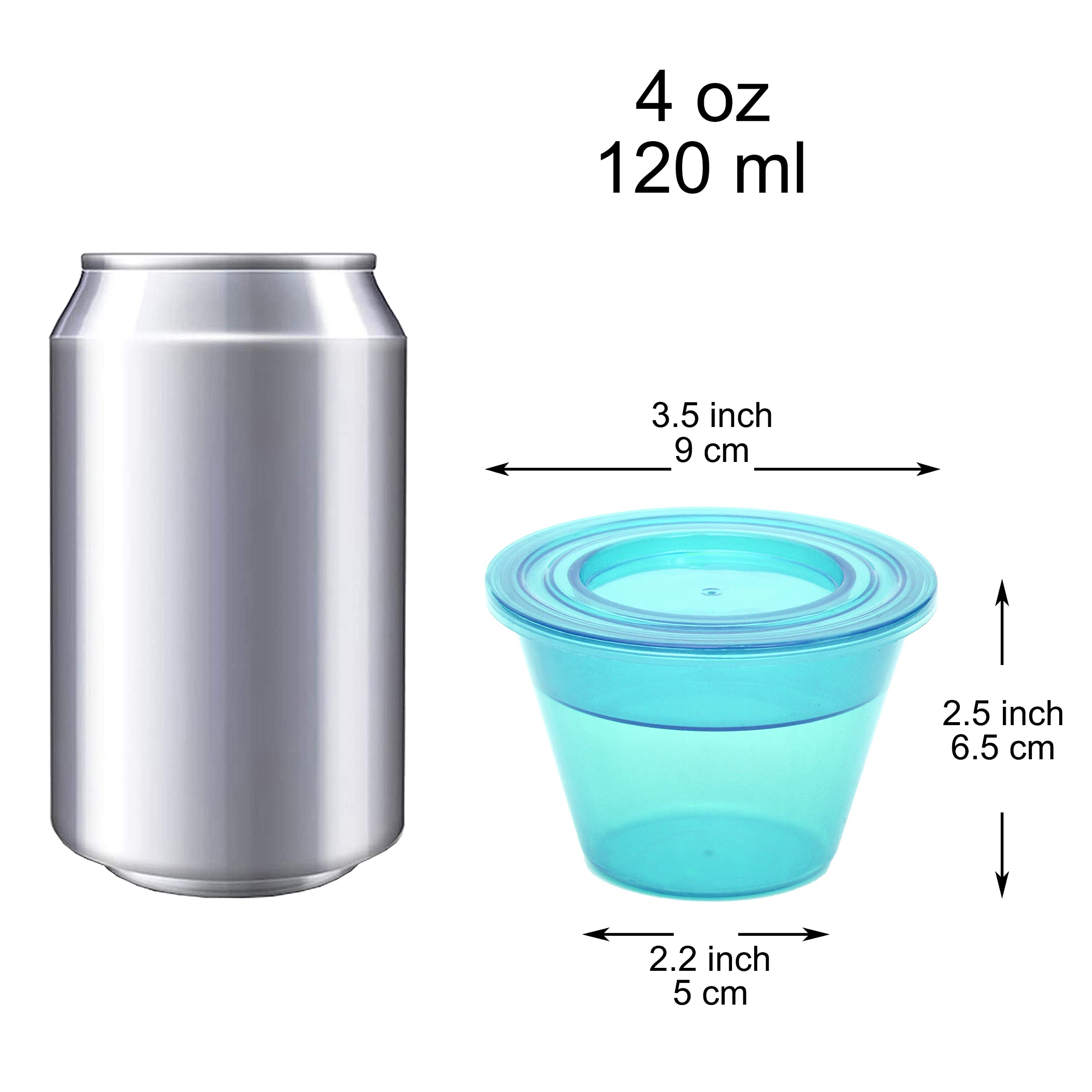 Youngever 7 Set Plastic Parfait Cups with Lids and Inserts, Spill and Leak Proof