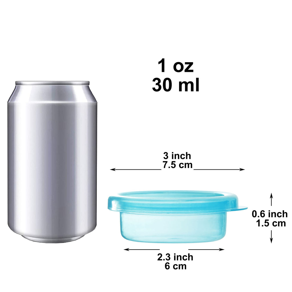 Youngever 9 Pack Snack and Meal Prep Containers, Small Food Storage With Lids, Condiment Cups, Sauce and Dressing Containers