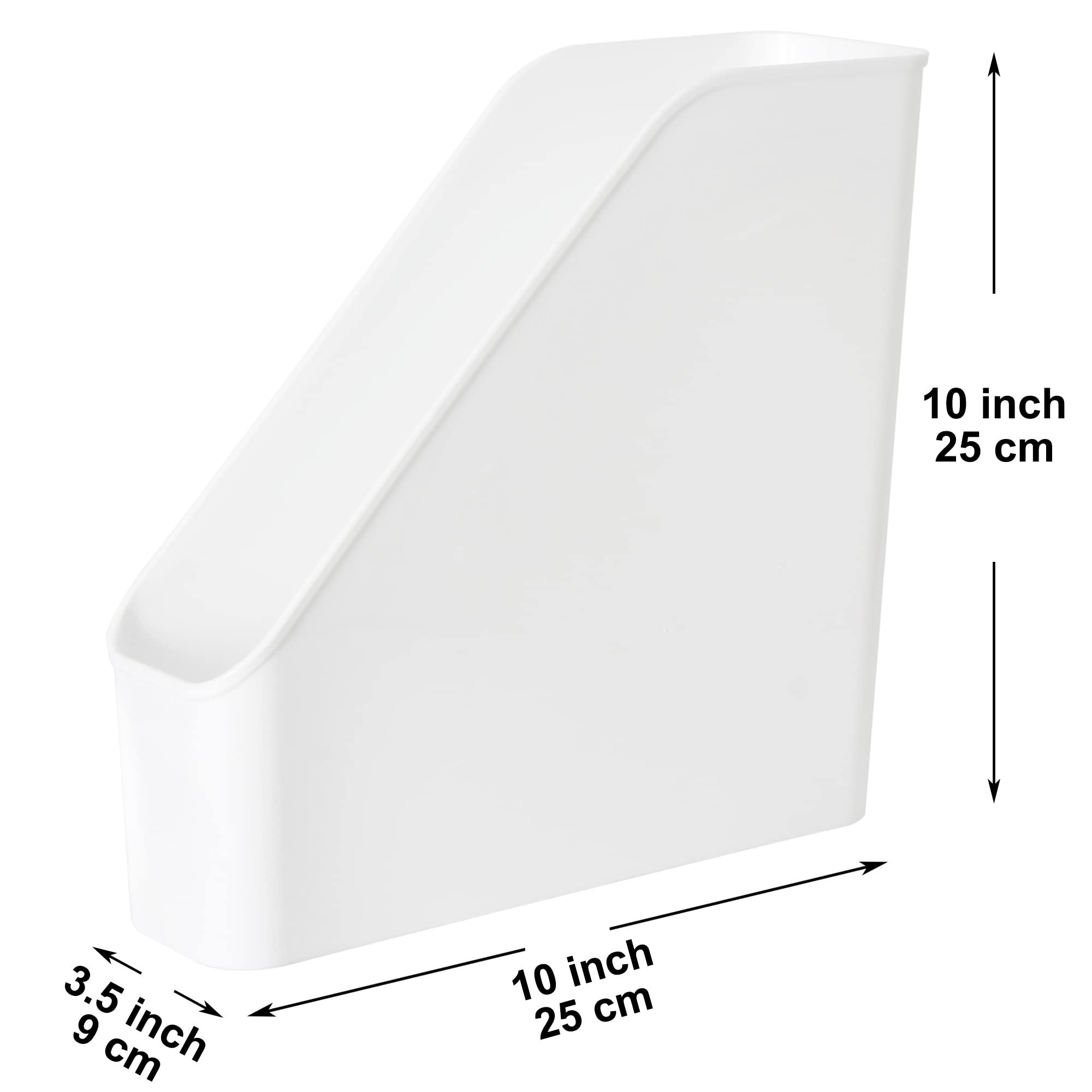 Youngever 3 Pack File Folder Bin Storage, Plastic File Folder Bin Organizer with Handle