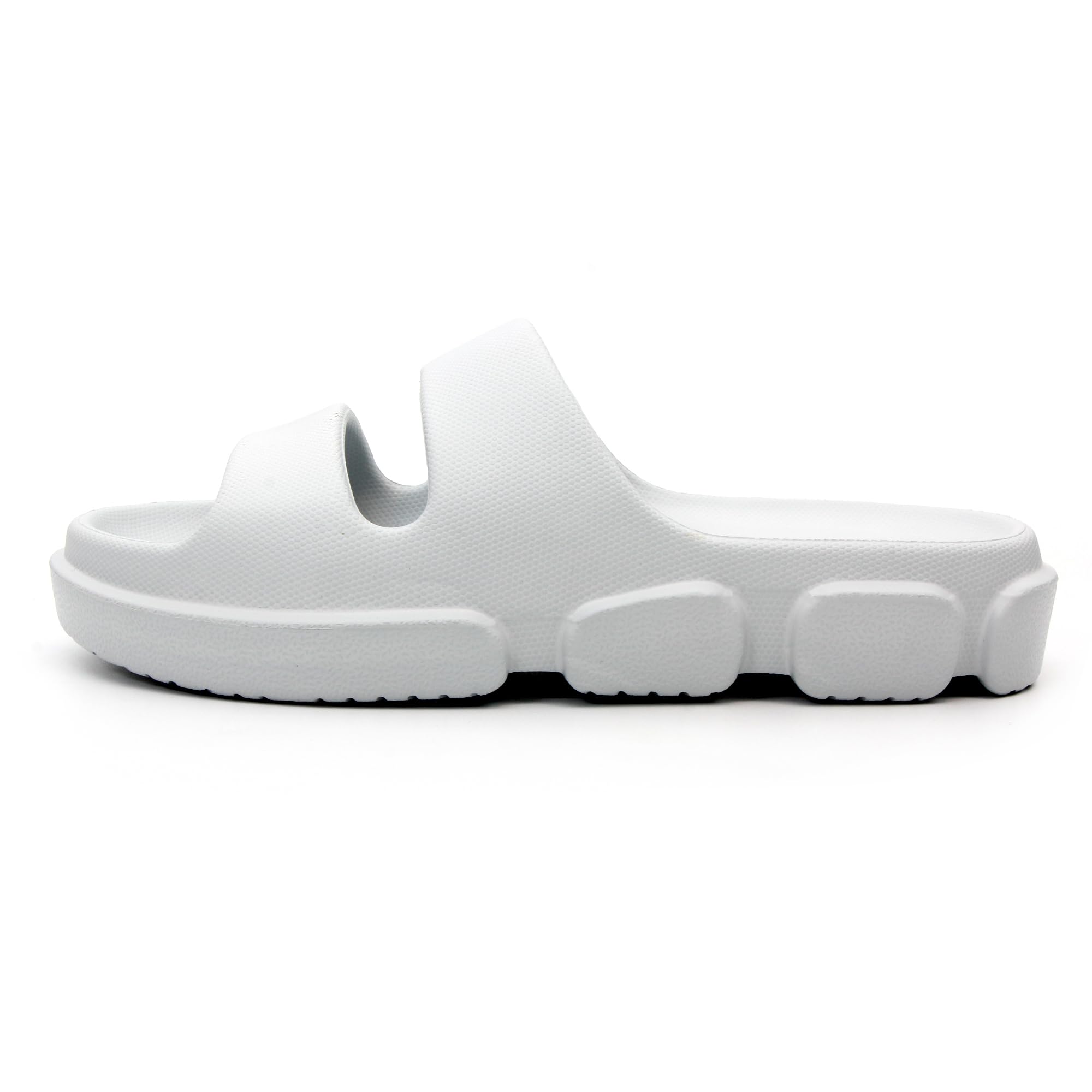 SPRUCE INT SHEYOUNG Slide Sandals for Women Indoor Outdoor, House Slippers for Woman, Non Slip Rubber Shower Slides, Two Strap Arch Support Sandals