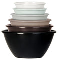 Youngever 6 Pack Large Plastic Mixing and Serving Bowls, Plastic Nesting Bowls Set (120OZ, 80OZ, 50OZ, 32OZ, 22OZ, 12OZ)
