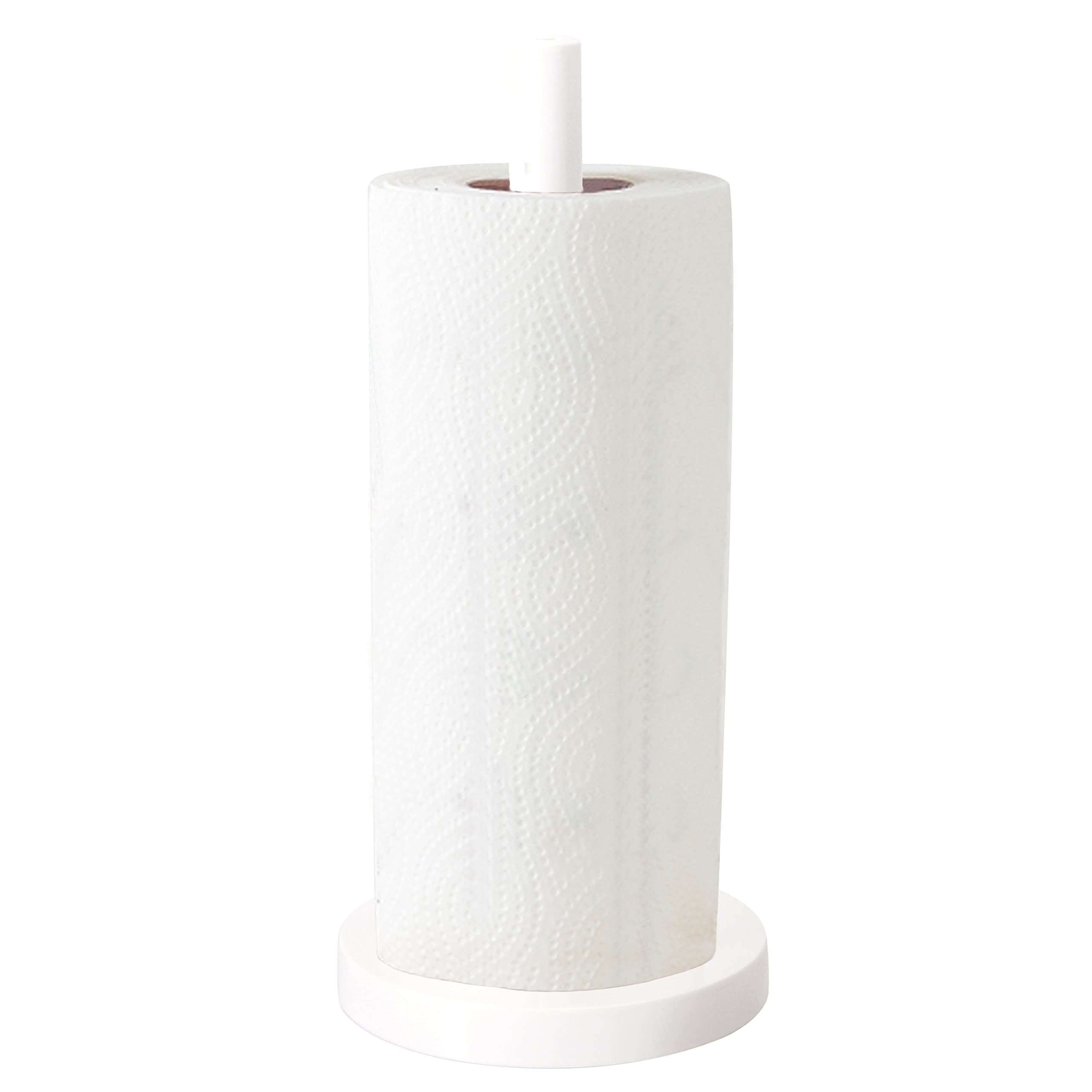 Youngever Plastic Paper Towel Holder, Upright Towel Holder Stand for Kitchen, Bathroom, and Dining Room
