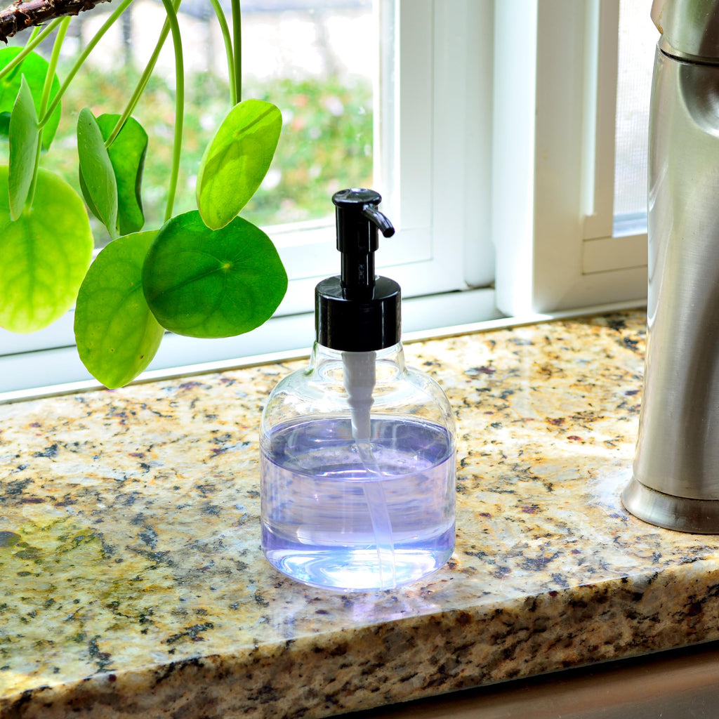 Youngever 6 Pack Plastic Pump Bottles, Clear Refillable Plastic Pump Bottles with Travel Lock