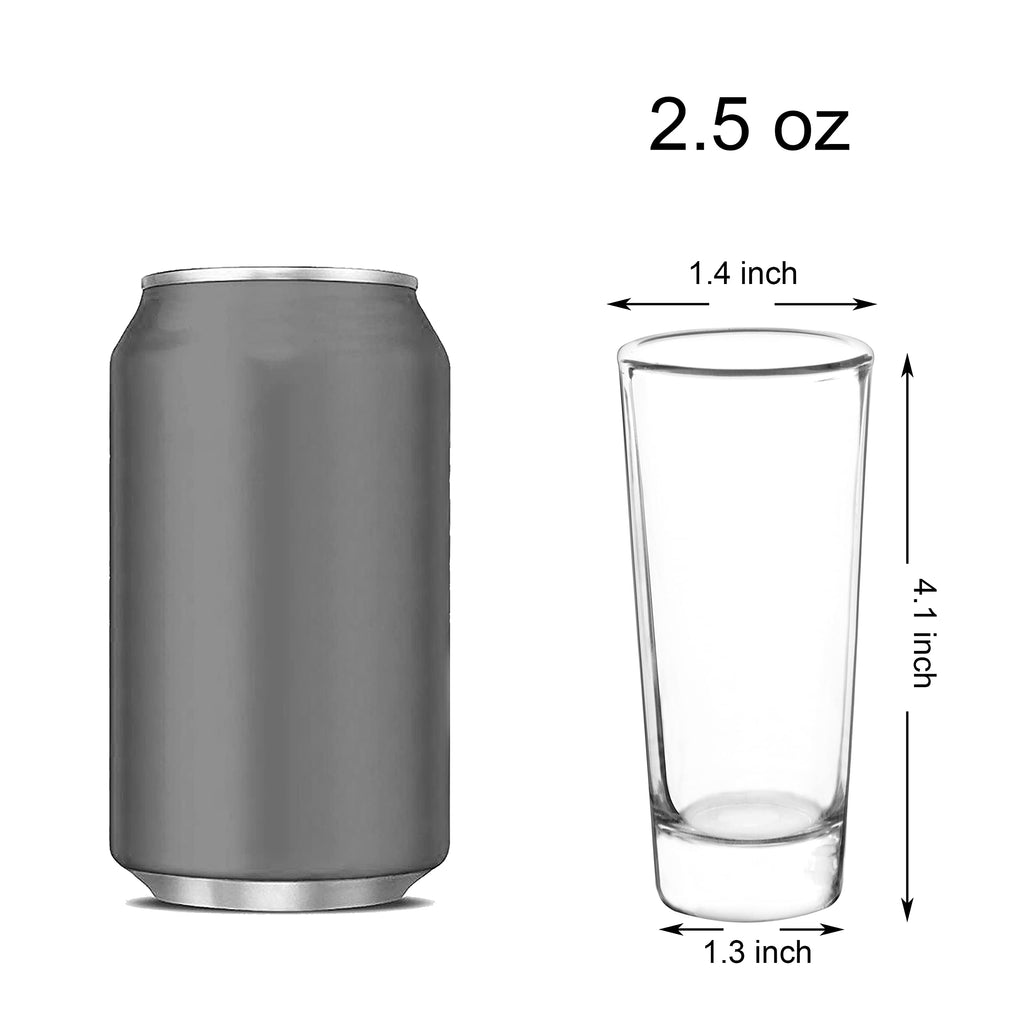 Youngever 8 Pack Shot Glass Set, Glass Shot, Clear Shot Glass
