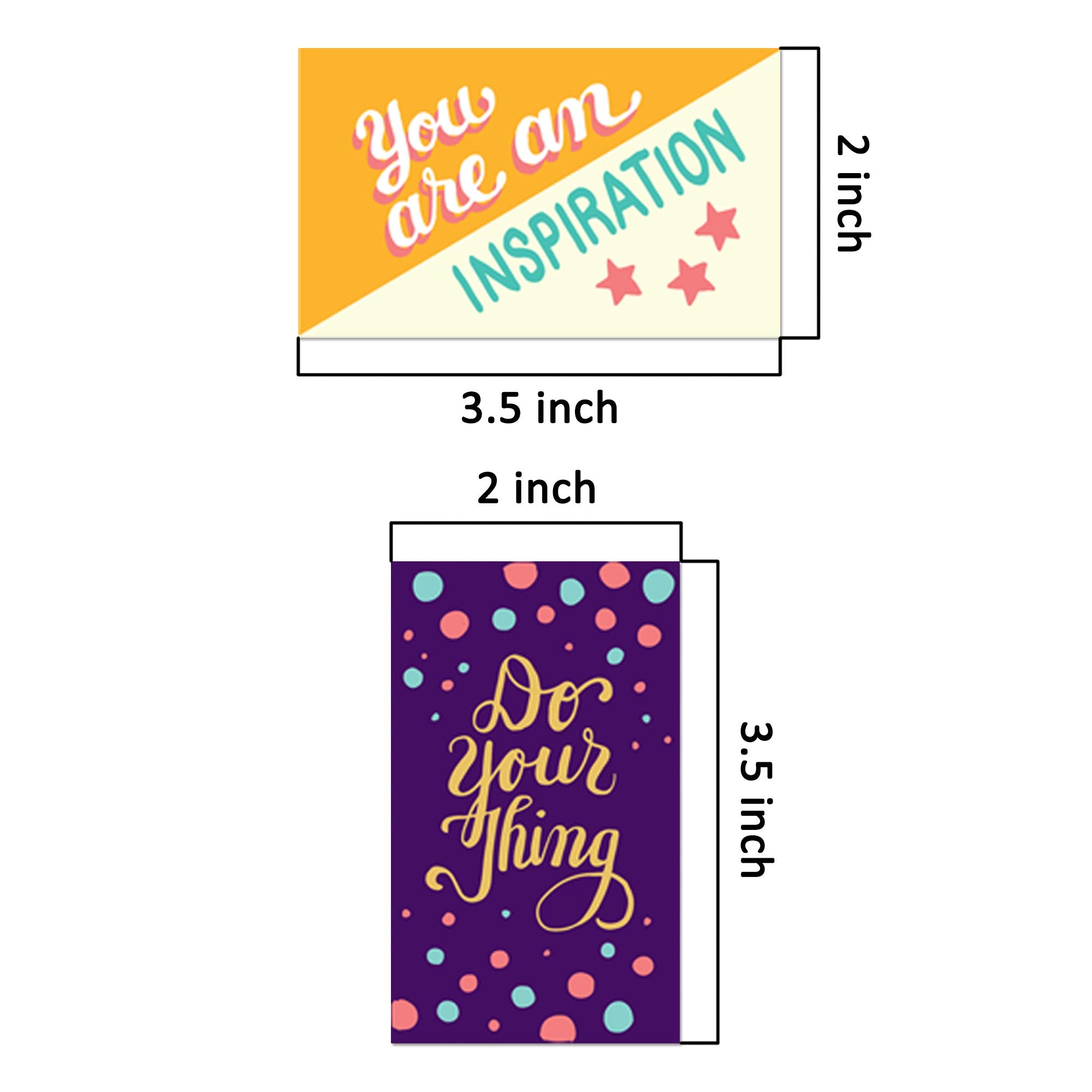 Youngever 300 Pack Motivational Quote Cards, 100 Unique Inspirational Designs Cards, Business Card Sized Encouragement Cards, Gifts for Employees, Thinking of You Gifts, Appreciation Cards