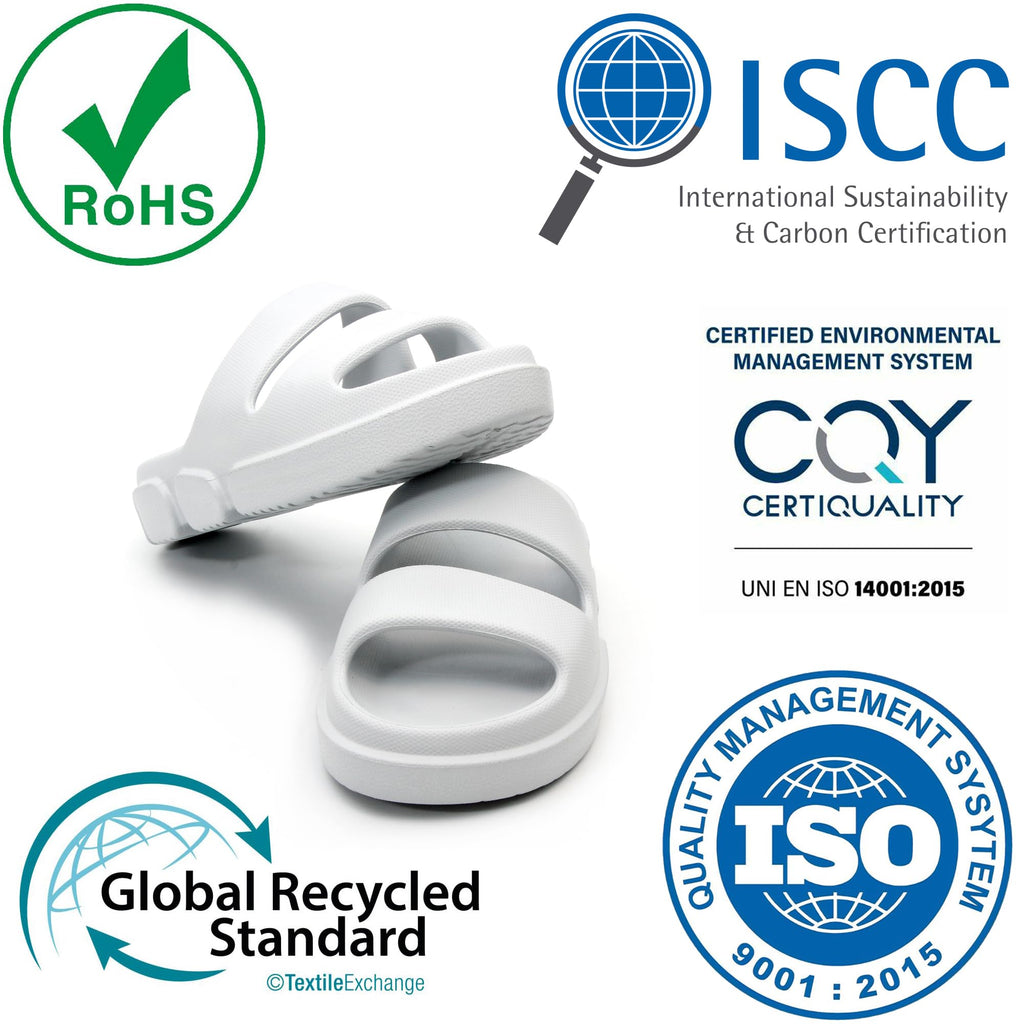 SPRUCE INT SHEYOUNG Slide Sandals for Women Indoor Outdoor, House Slippers for Woman, Non Slip Rubber Shower Slides, Two Strap Arch Support Sandals