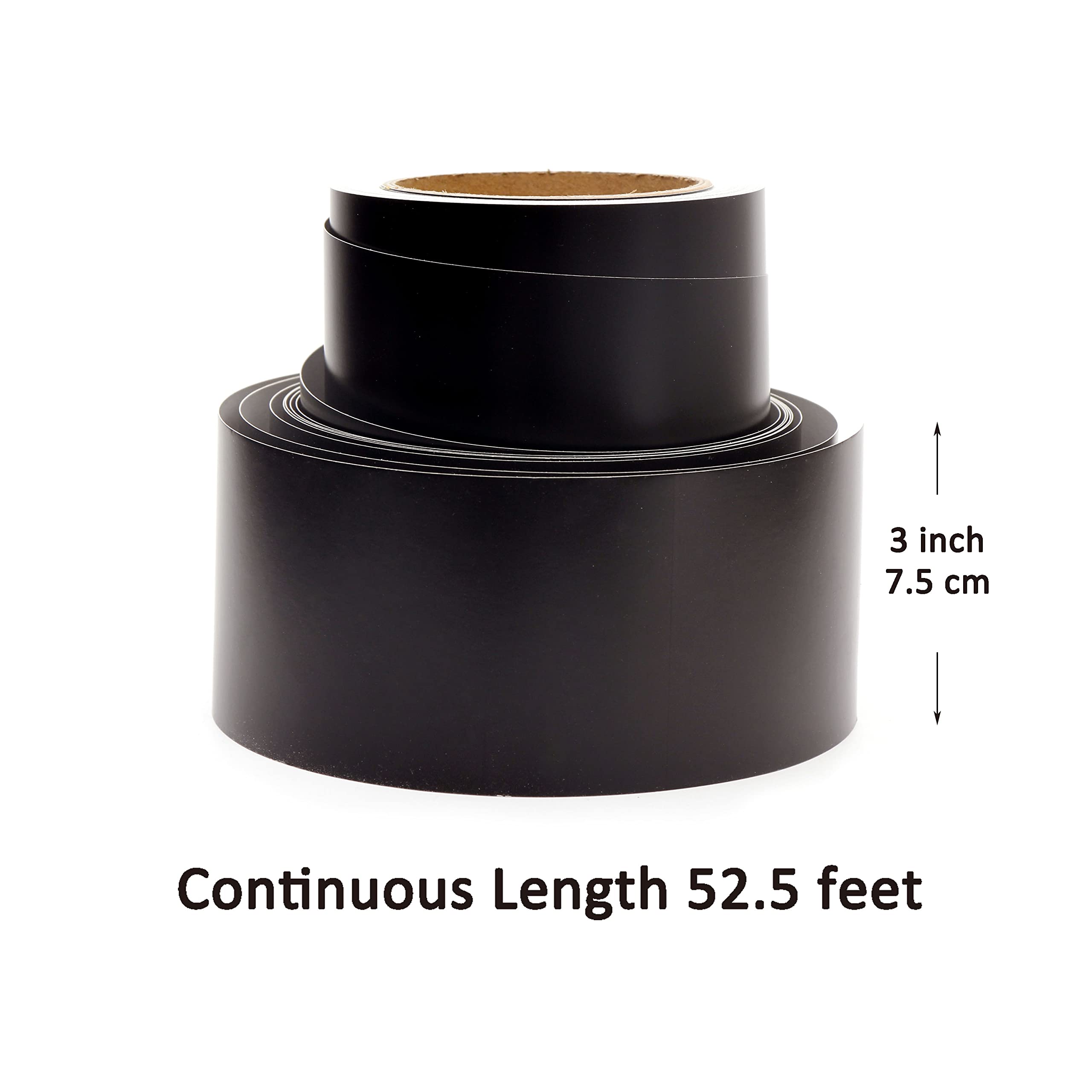 Youngever 52.5 ft Bulletin Board Borders Confetti Border for Classroom Decoration (Solid Black)