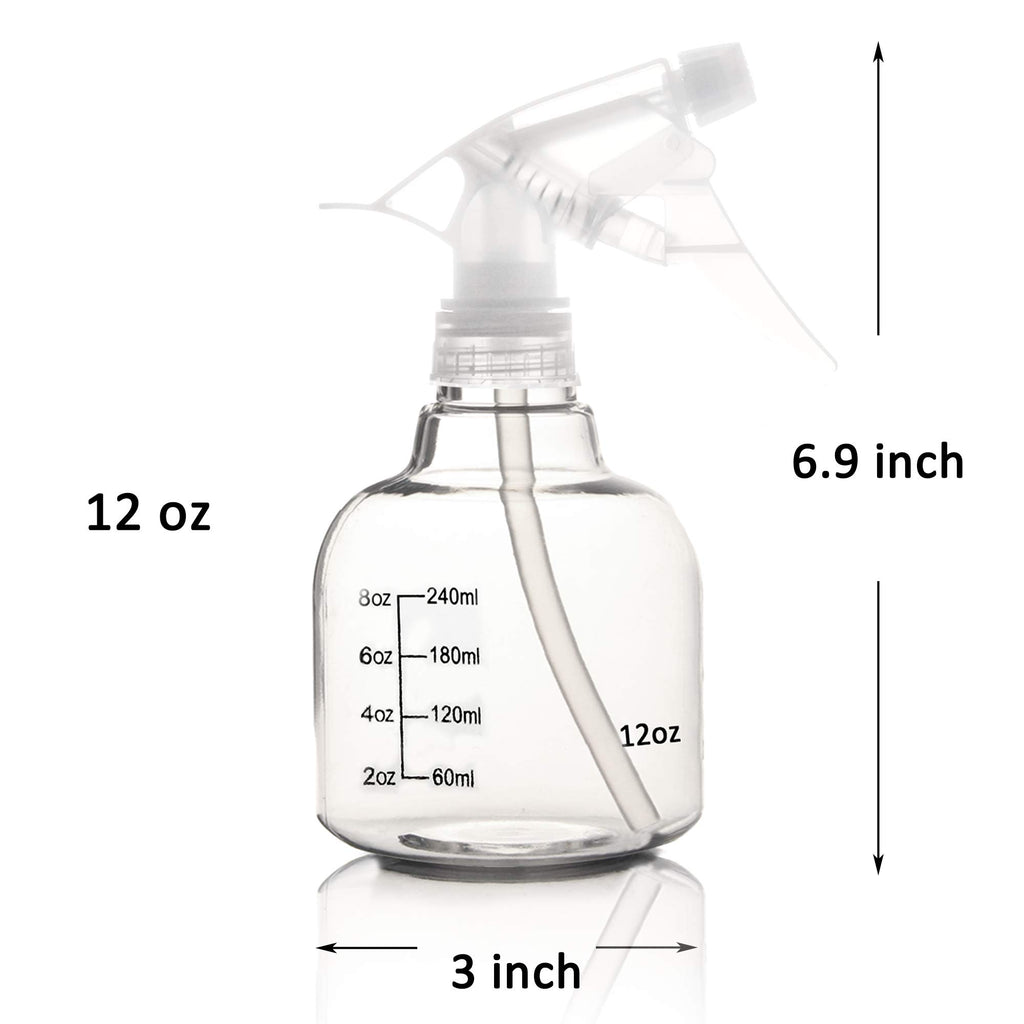 Youngever 6 Pack Empty Plastic Spray Bottles, Spray Bottles for Hair and Cleaning Solutions