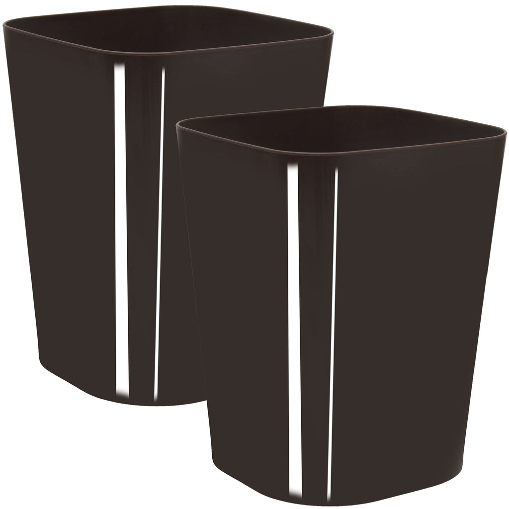 Youngever 2 Pack 1.5 Gallon Square Trash Can, Plastic Garbage Container Bin, Small Trash Bin for Home Office, Living Room, Study Room, Kitchen, Bathroom