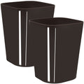 Youngever 2 Pack 1.5 Gallon Square Trash Can, Plastic Garbage Container Bin, Small Trash Bin for Home Office, Living Room, Study Room, Kitchen, Bathroom