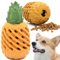 Youngever Pineapple Dog Treat Toys for Pet Teeth Cleaning, Chewing, Fetching, Tough Toy for Aggressive Chewers, IQ Treat Food Dispensing Toys