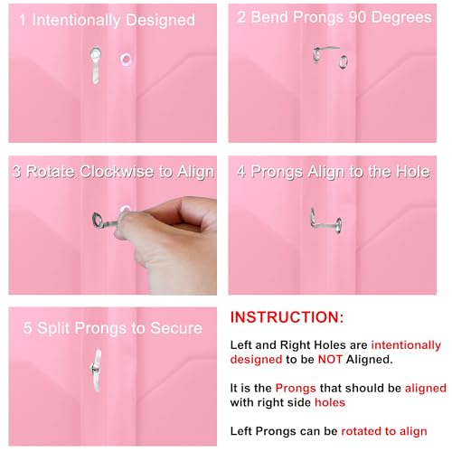 Youngever 6 Pack Heavy Duty Plastic Two Pocket Folders with 3 Prongs, Metal Prongs Fastener, Heavy Duty Plastic 2 Pocket Folder