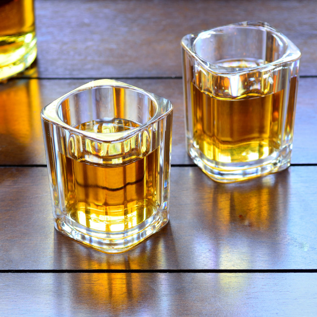 Youngever 6 Pack Plastic Shot Glass Set, Plastic Shot Cups, Clear Shot Glass