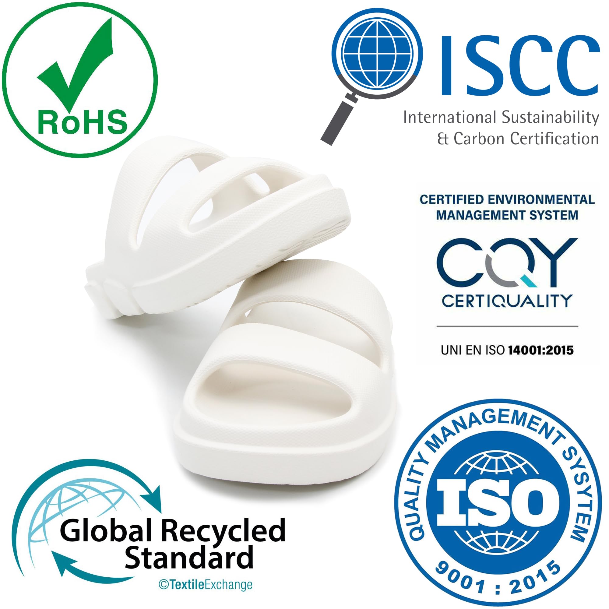 SPRUCE INT SHEYOUNG Slide Sandals for Women Indoor Outdoor, House Slippers for Woman, Non Slip Rubber Shower Slides, Two Strap Arch Support Sandals