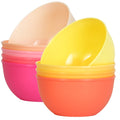 Youngever 9 Pack 10 Ounce Plastic Bowls, Kids Plastic Bowls, Set of 9