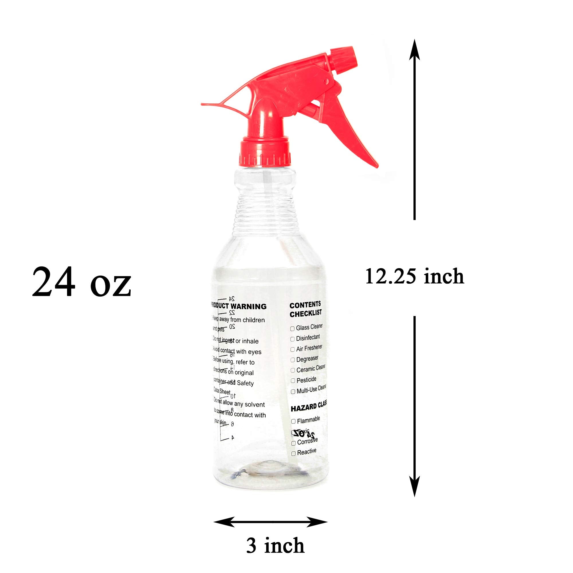 Youngever 3 Pack Empty Spray Bottles, Spray Bottles for Cleaning Solutions