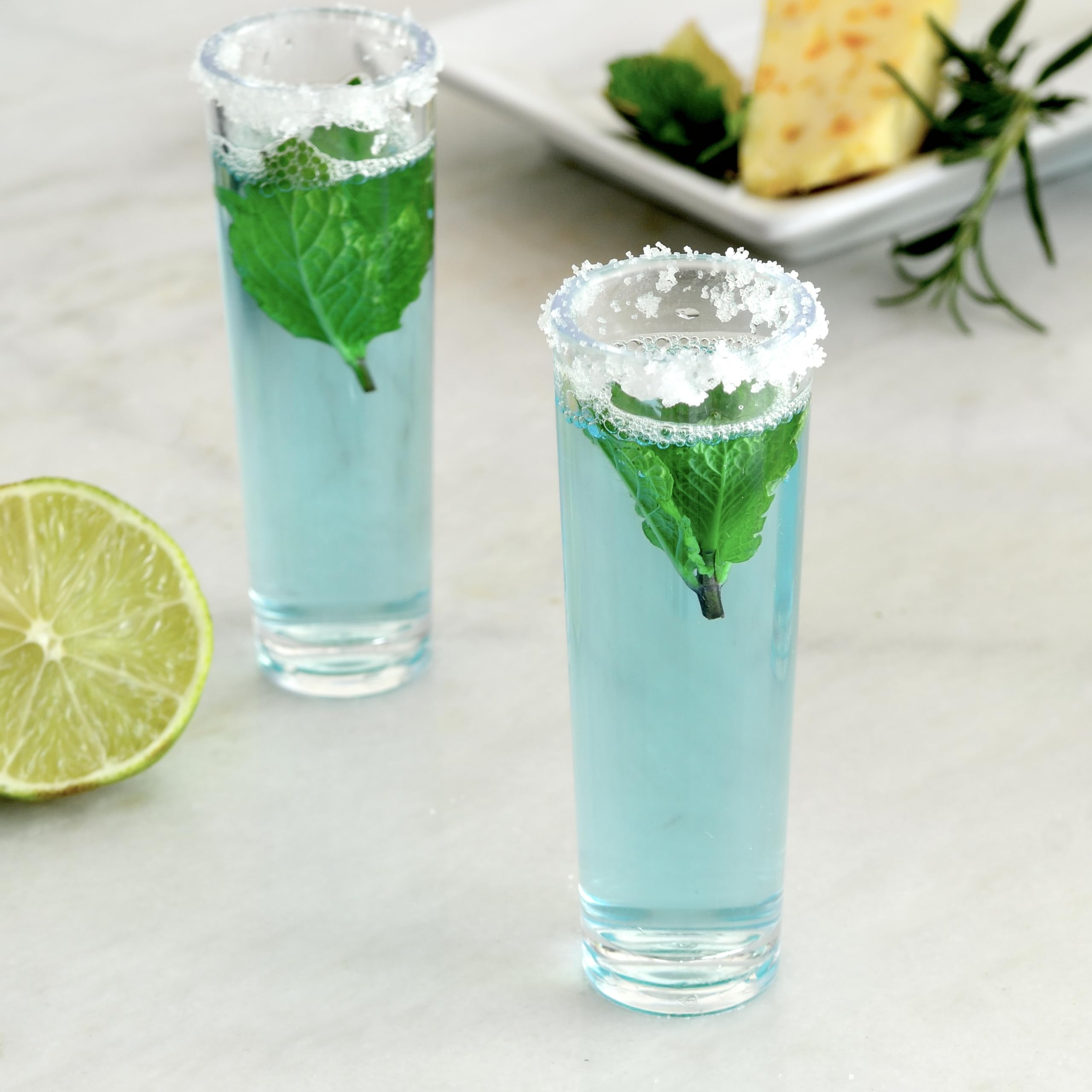 Youngever 6 Pack Plastic Shot Glass Set, Plastic Shot Cups, Clear Shot Glass