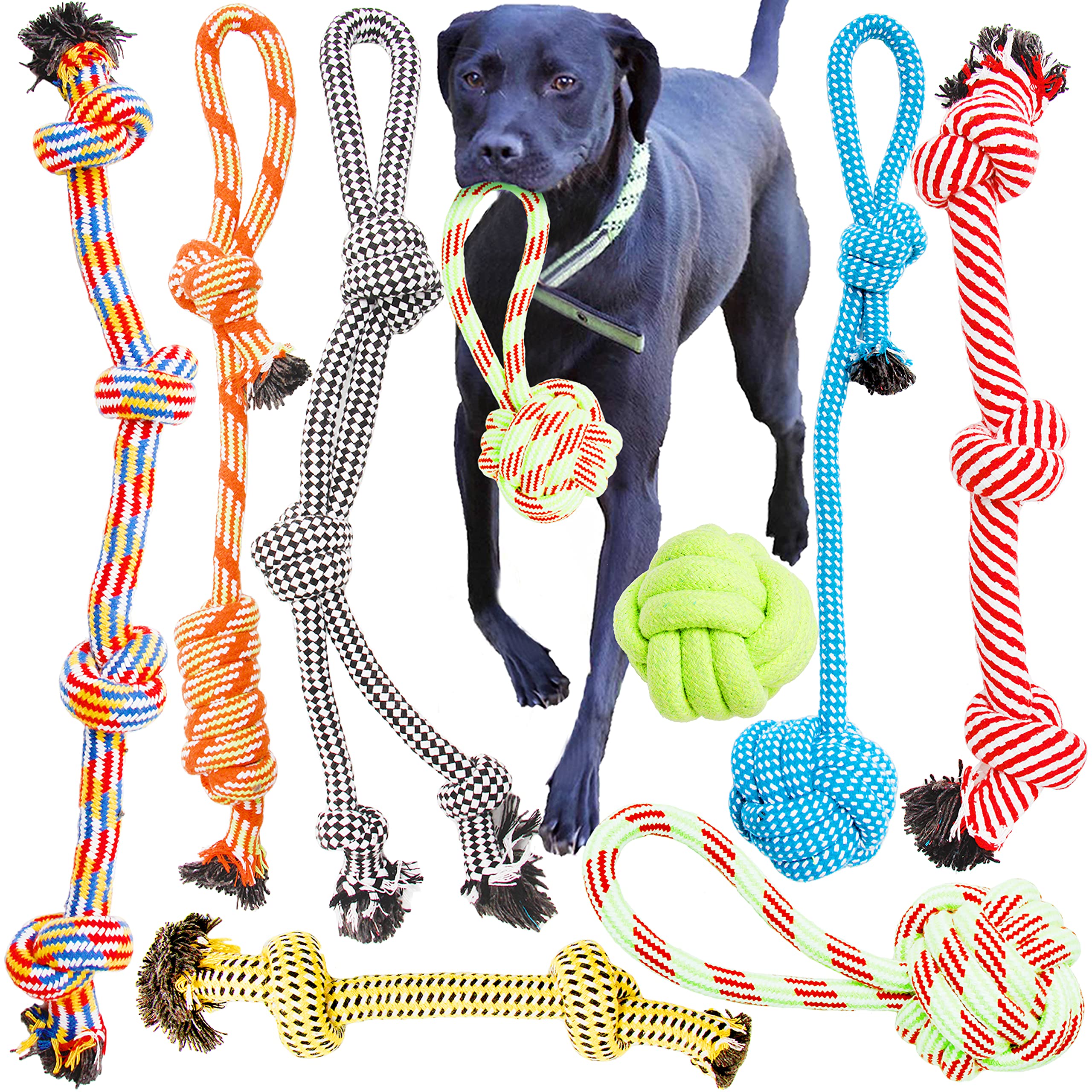 Youngever Dog Rope Toys, Puppy Chew Toys Dog Toys for Medium to Large Dogs