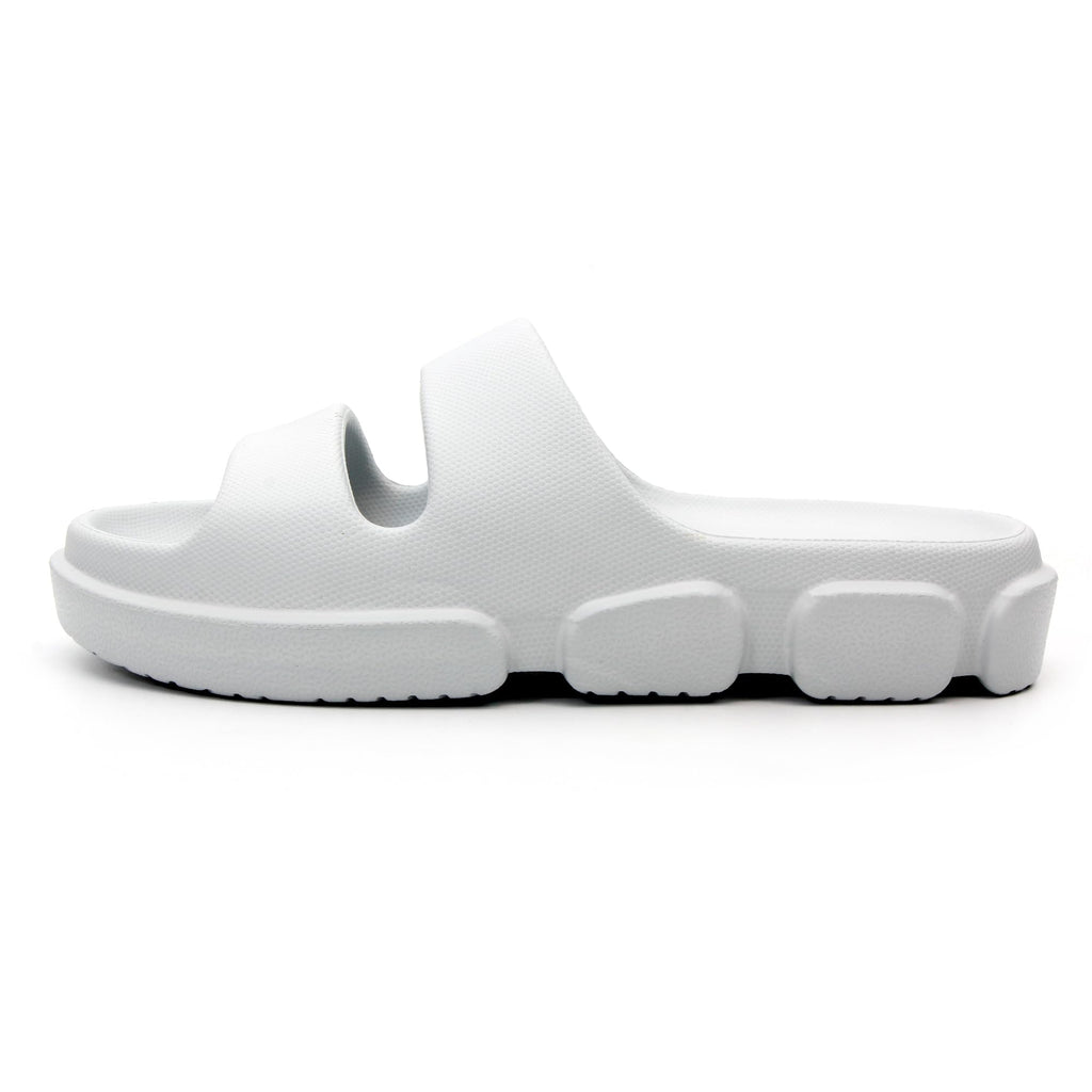 SPRUCE INT SHEYOUNG Slide Sandals for Women Indoor Outdoor, House Slippers for Woman, Non Slip Rubber Shower Slides, Two Strap Arch Support Sandals