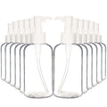 Youngever 12 Pack Plastic Pump Bottles, Refillable Plastic Pump Bottles with Travel Lock