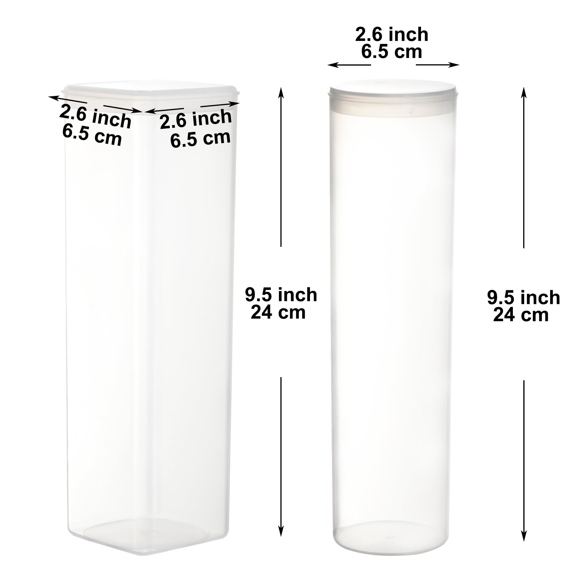 Youngever 2 Pack Plastic Cookie Containers, Cookie Jars, Cookie Cracker & Biscuit Storage Container, Food Storage Containers with Lid