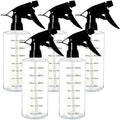 Youngever 5 Pack 16 Ounce Empty Plastic Spray Bottles, Spray Bottles for Hair and Cleaning Solutions
