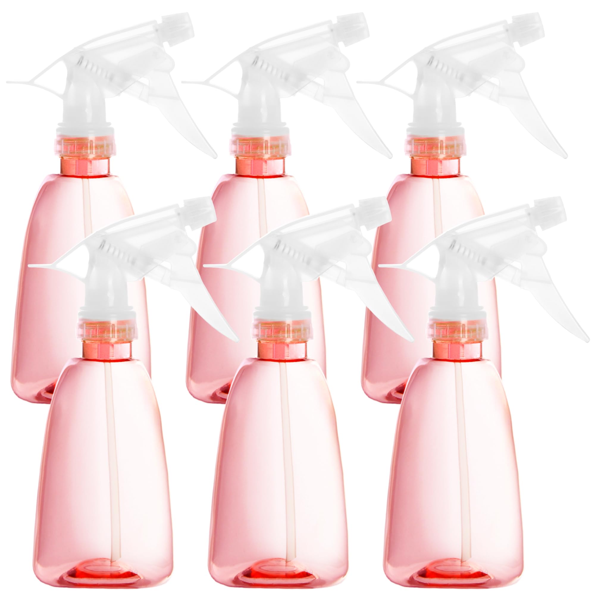 Youngever 6 Pack 12 Ounce Empty Plastic Spray Bottles, Spray Bottles for Hair and Cleaning Solutions