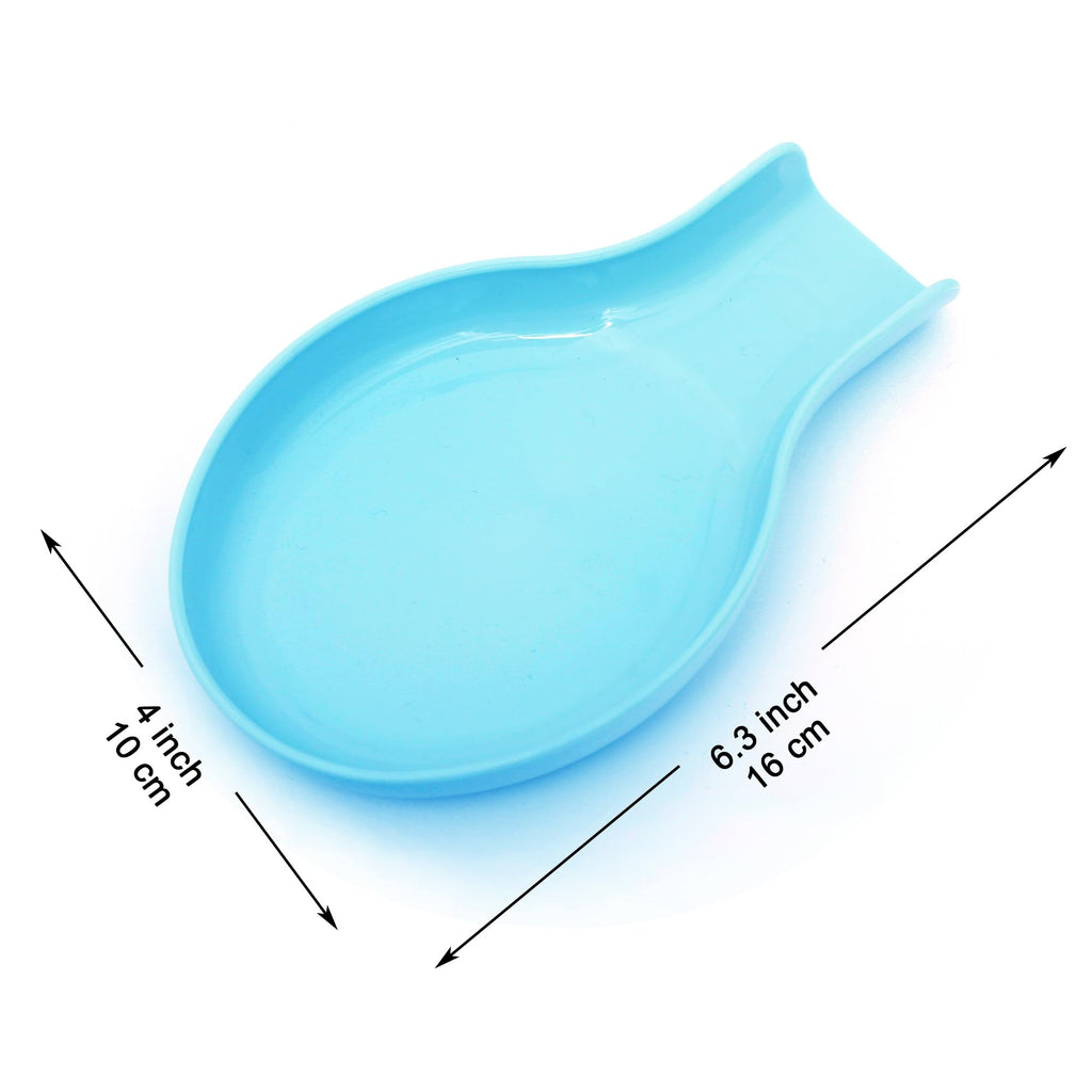 Youngever 5 Pack Plastic Spoon Rests, Kitchen Utensil Holders, Plastic Spoon Holders