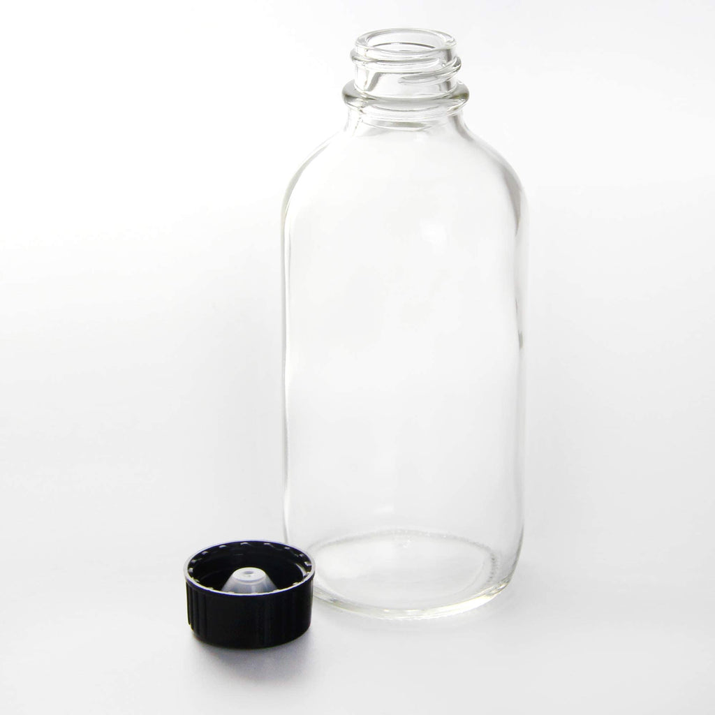 Youngever 16 Pack Empty Glass Bottles with Lids, Refillable Container for Essential Oils, Vanilla Extract and More