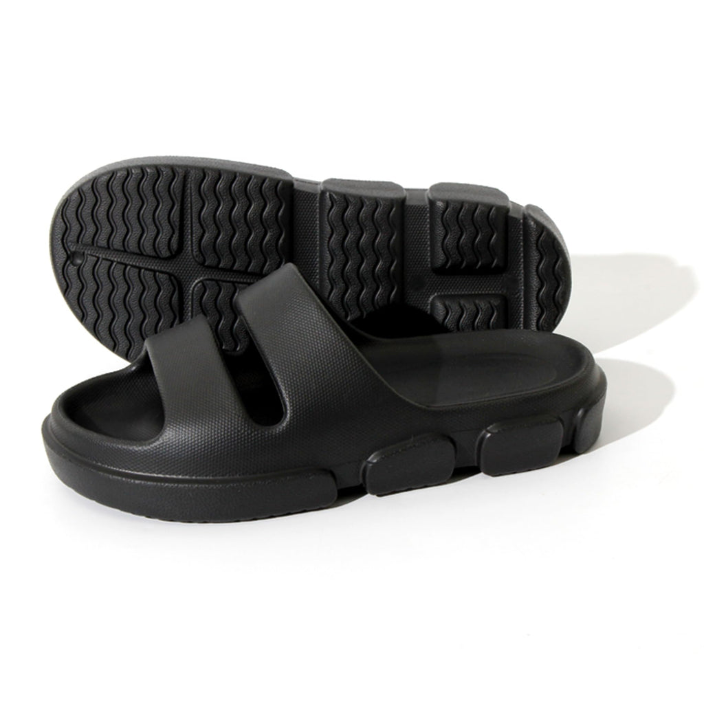 SPRUCE INT SHEYOUNG Slide Sandals for Women Indoor Outdoor, House Slippers for Woman, Non Slip Rubber Shower Slides, Two Strap Arch Support Sandals