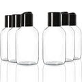 Youngever 12 Pack 4 Ounce Empty Squeeze Containers with Disc Cap, Plastic Bottles with Disc Top Flip Cap, Refillable Cosmetic Bottles, Squeeze Containers