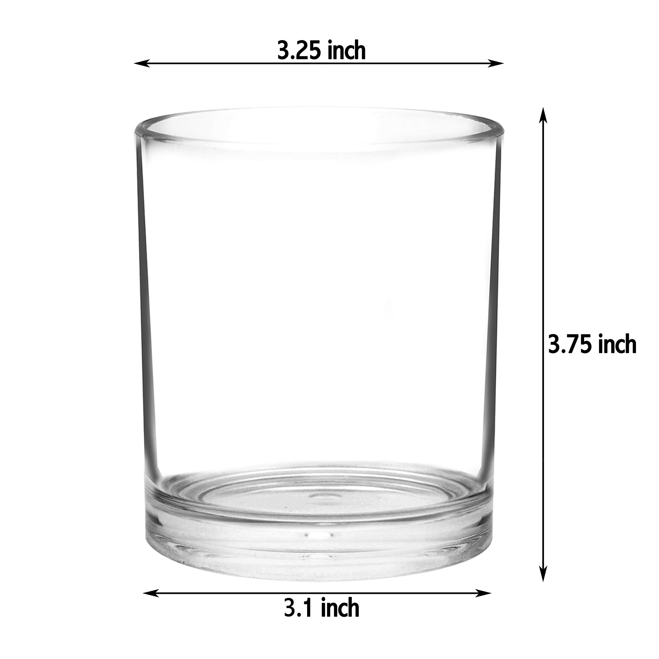 Youngever 8 Pack Plastic Water Tumbler, Plastic Glasses, Reusable Plastic Cups, Unbreakable Glasses