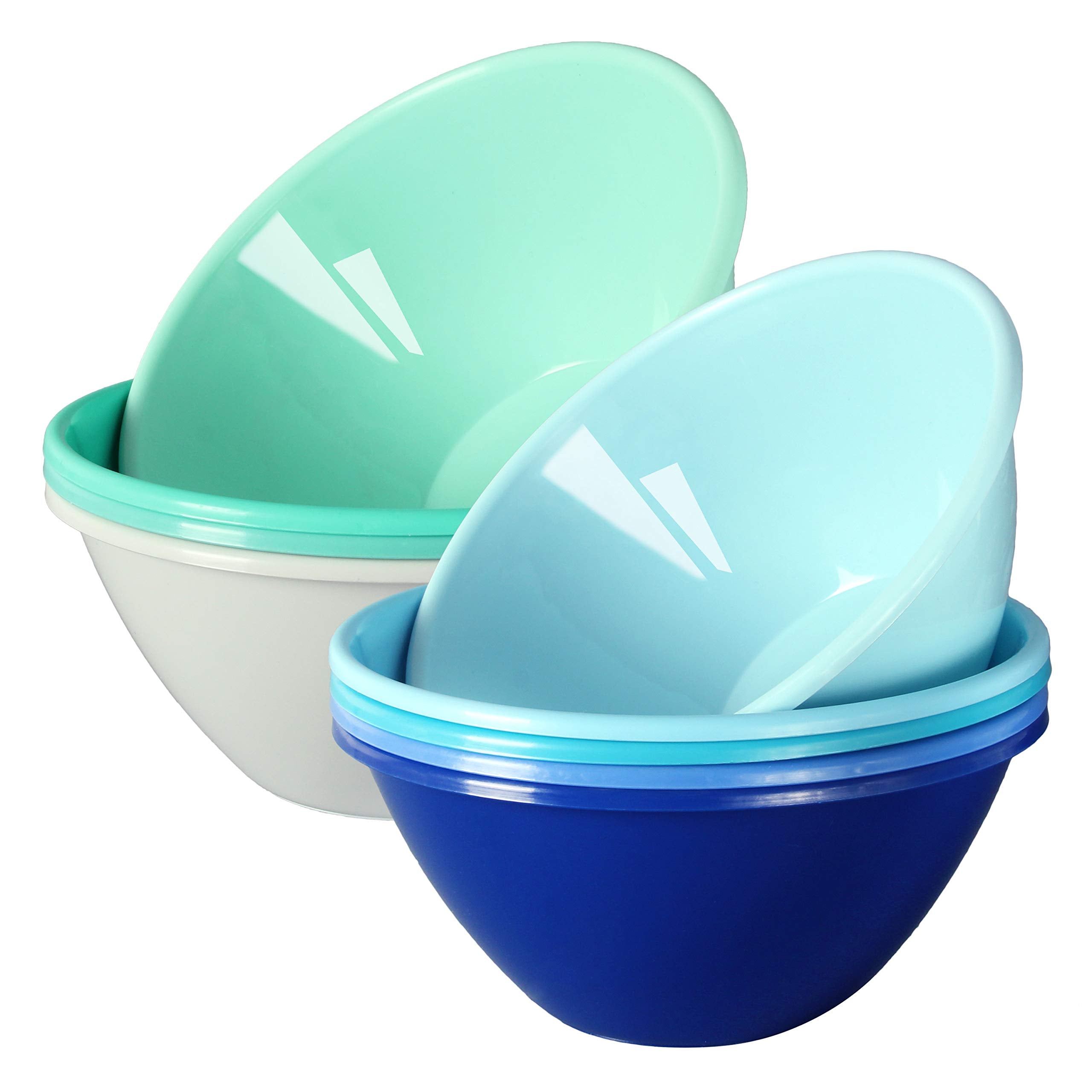 Youngever 32 ounce Plastic Bowls, Large Cereal Bowls, Large Soup Bowls, Set of 9