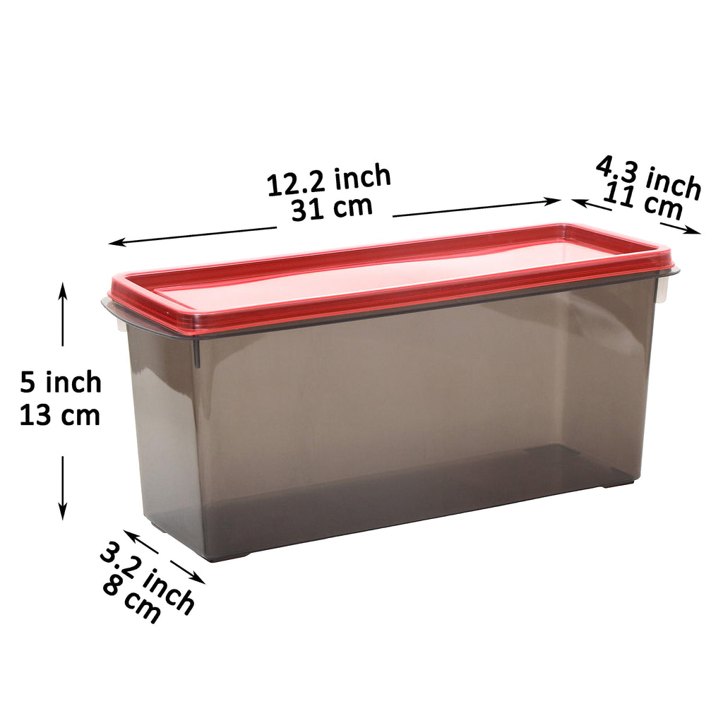 Youngever 2 Pack 100OZ Large Plastic Food Container, Plastic Pasta Containers Organizers, Large Meal Prep Containers and Storage