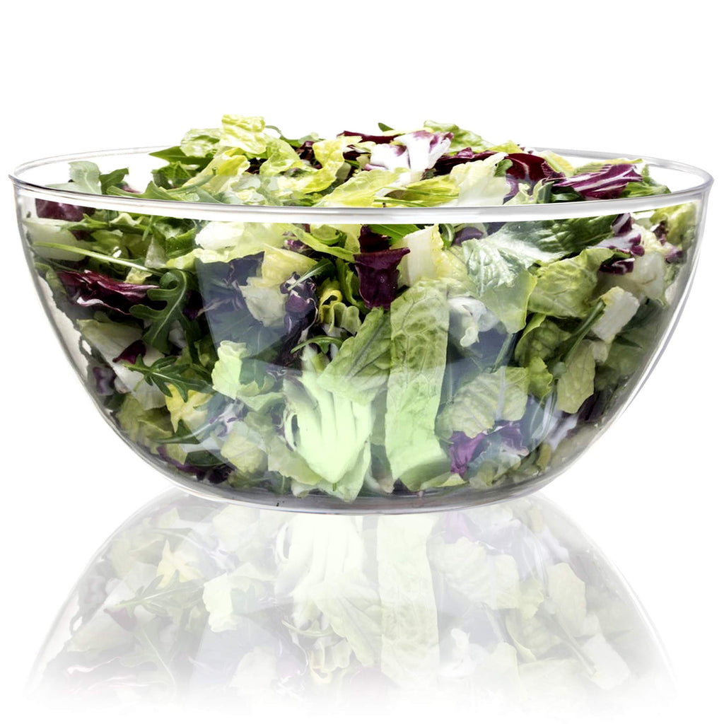 Youngever 4 Pack 115OZ Large Clear Plastic Mixing and Serving Bowls, Popcorn Bowls, Salad Bowls, Chip and Dip Serving Bowls